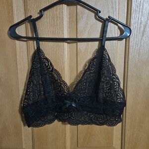 Chic Black Lace Bralette
